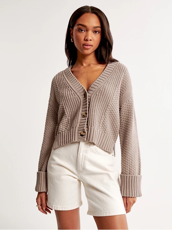 Abercrombie & Fitch Cameron Seed Stitch Cardigan